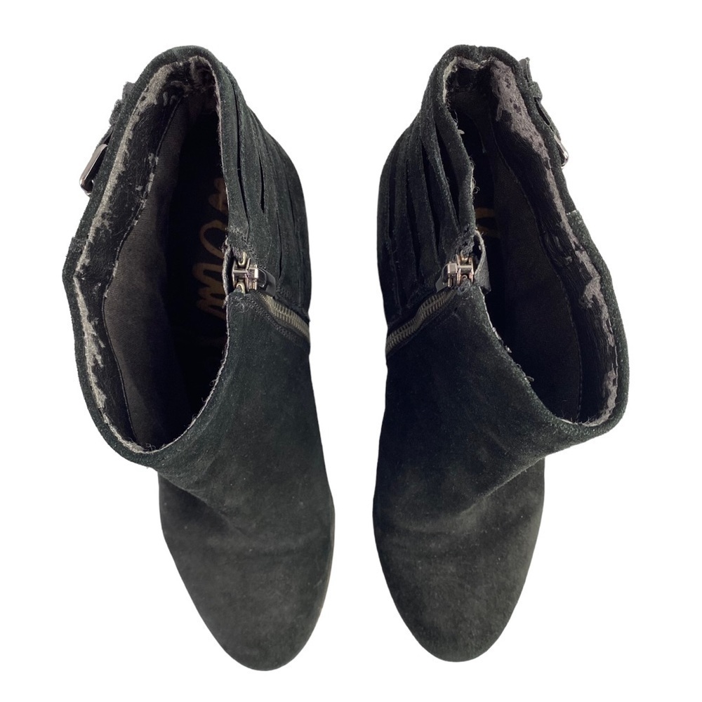 Sam Edelman LUCCA suede block heel buckle detail ankle boots, 9M - Picture 5 of 10